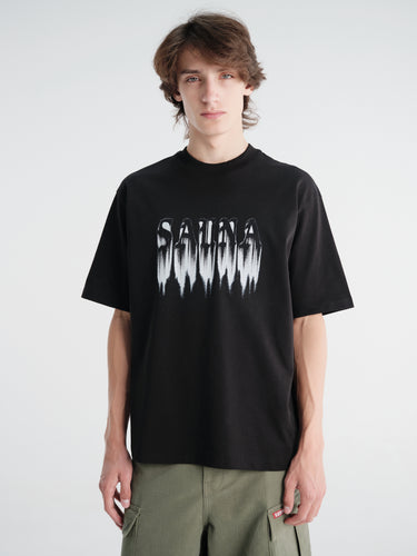 Sauna - Ghost Tee in Black
