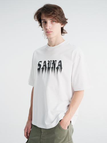 Sauna - Ghost Tee in White