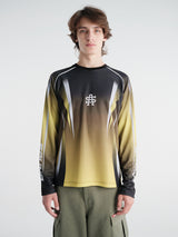Sauna - Volt L/S Jersey in Neon Green/Black