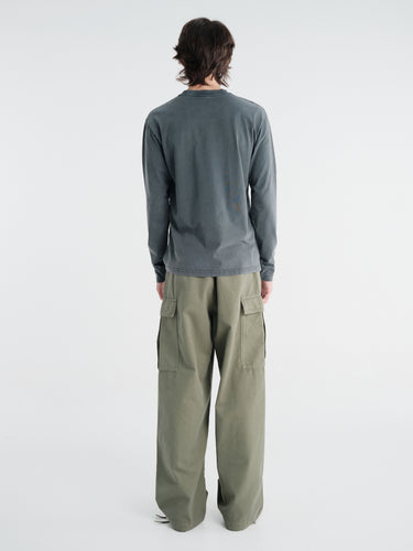 Sauna - Hound L/S Shirt in Washed Black