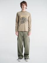 Sauna - Hound L/S Shirt in Washed Beige