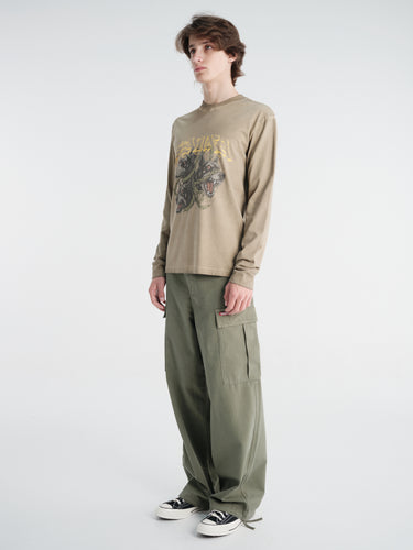 Sauna - Hound L/S Shirt in Washed Beige