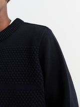 S.N.S. Herning - Fisherman IIII Sweater in Navy Blue