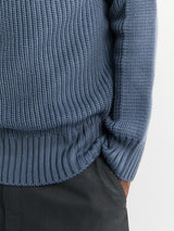 S.N.S. Herning - Robust Crew Neck Sweater in Slate Blue