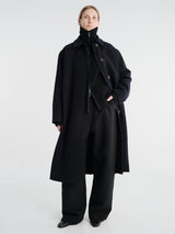 Studio Nicholson - Ria Snw - 725 Outwear - Rounded Overcoat in Dark Navy