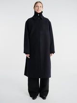 Studio Nicholson - Ria Snw - 725 Outwear - Rounded Overcoat in Dark Navy