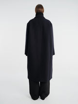 Studio Nicholson - Ria Snw - 725 Outwear - Rounded Overcoat in Dark Navy