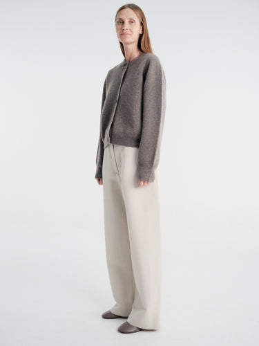 Studio Nicholson - Chatto Snw - 1735 Pants - Belted Round Leg Pant in Putty
