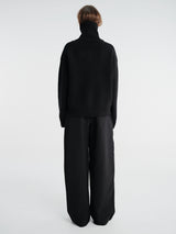 Studio Nicholson - Chatto Snw - 1735 Pants - Belted Round Leg Pant in Black