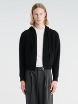 Dunst - Unisex Hooded Knit Cardigan in Black