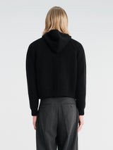 Dunst - Unisex Hooded Knit Cardigan in Black