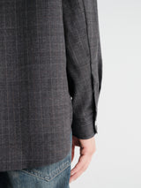 Sororam - Soo Button Down Shirt 05 in Charcoal Check