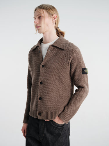 Stone Island - 5100056 Cardigan in Umber Melange