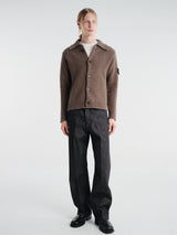 Stone Island - 5100056 Cardigan in Umber Melange