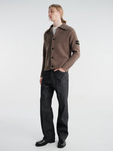 Stone Island - 5100056 Cardigan in Umber Melange