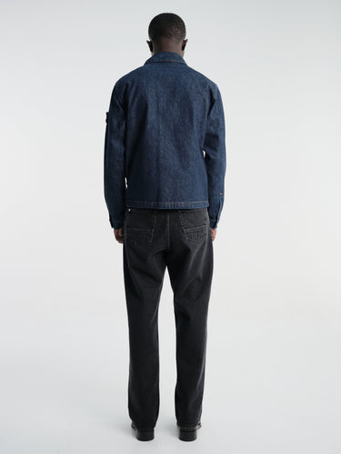 Stone Island - 410006 Biker Jacket in Blue Rinse