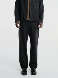 Stone Island - J10006 Trousers in Black Medium Wash