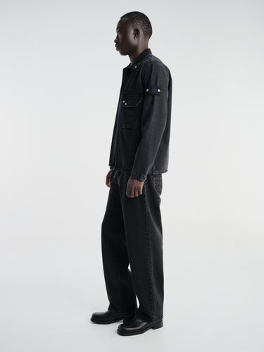 Stone Island - J10006 Trousers in Black Medium Wash
