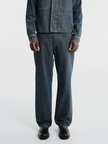Stone Island - J10006 Trousers in Blue Black