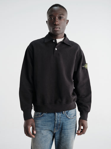 Stone Island - 6100054 Ls Polo in Black