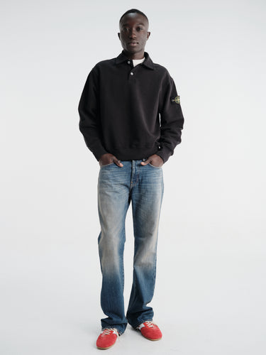 Stone Island - 6100054 Ls Polo in Black