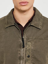 Stone Island - 1200032 Cotton Twill Overshirt in Military Green