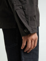 Stone Island - 1200026 Mil-Spec Stretch Ripstop-TC Shirt in Charcoal