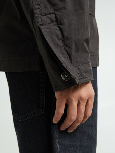 Stone Island - 1200026 Mil-Spec Stretch Ripstop-TC Shirt in Charcoal