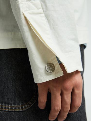 Stone Island - 1200026 Mil-Spec Stretch Ripstop-TC Shirt in Ivory