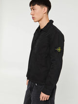 Stone Island - 1200032 Cotton Twill Overshirt in Black