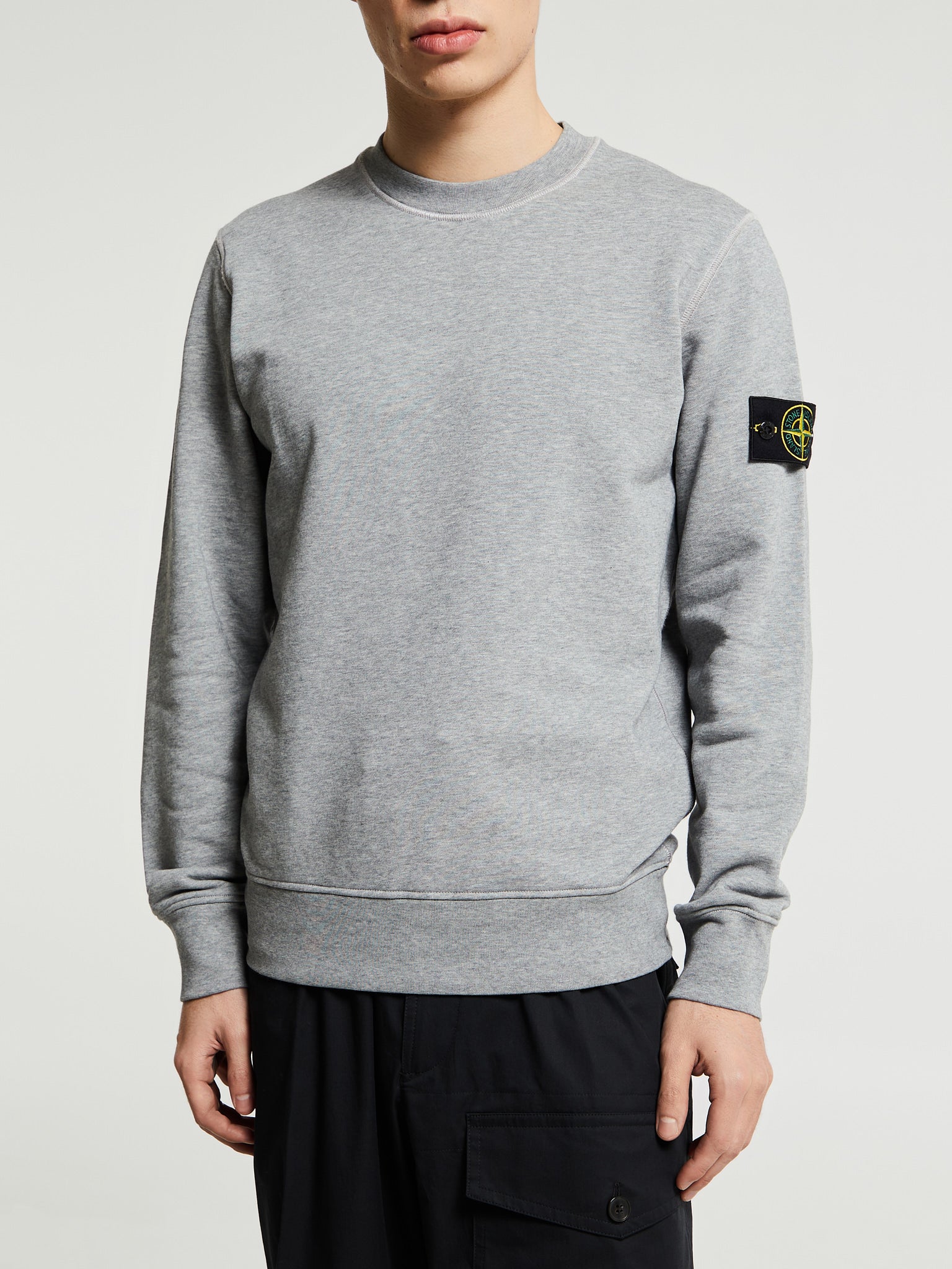 Stone Island 6100044 Sweatshirt in Melange Grey – Stoy