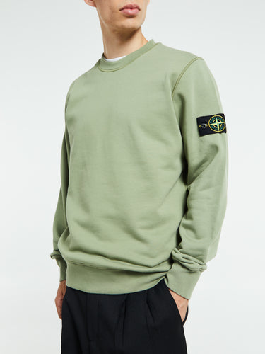 Stone Island - 6100060 Organic Cotton Fleece in Sage