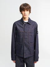 Stone Island - Q100027 Indigo Denim Jacket in Blue Raw