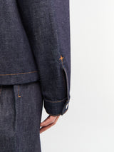 Stone Island - Q100027 Indigo Denim Jacket in Blue Raw