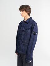 Stone Island - Q100027 Indigo Denim Rinsed Jacket in Blue Rinse