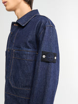 Stone Island - Q100027 Indigo Denim Rinsed Jacket in Blue Rinse