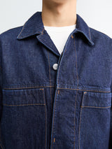 Stone Island - Q100027 Indigo Denim Rinsed Jacket in Blue Rinse