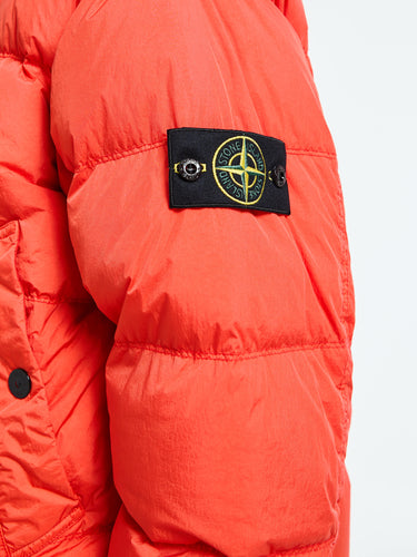 Stone Island - 4100010 CRINKLE REPS NY RECYCLED NYLON Bomber Jacket in Scarlatto