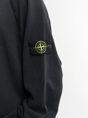 Stone Island - 6100022 Organic Cotton Fleece Sweatshirt in Black