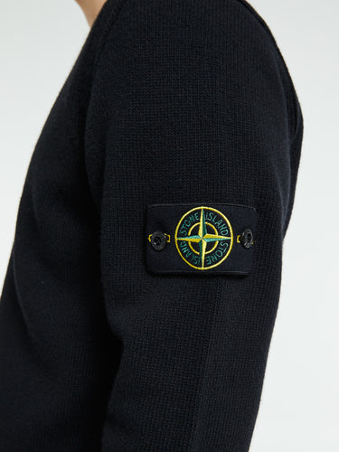 Stone Island - 5100033 V-Neck Jersey in Black