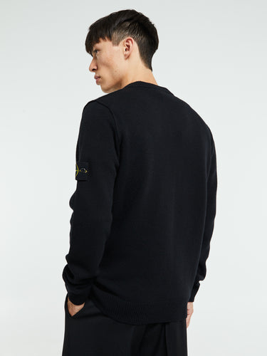 Stone Island - 5100033 V-Neck Jersey in Black