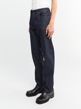 Stone Island - J100005 Indigo Denim Trousers in Blue Raw
