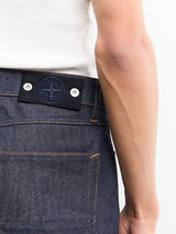 Stone Island - J100005 Indigo Denim Trousers in Blue Raw