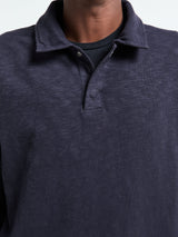 Stone Island - 6100054 Vanisé Brushed Heavy Cotton Jersey Polo in Ink