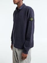 Stone Island - 6100054 Vanisé Brushed Heavy Cotton Jersey Polo in Ink