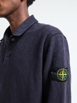Stone Island - 6100054 Vanisé Brushed Heavy Cotton Jersey Polo in Ink