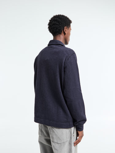 Stone Island - 6100054 Vanisé Brushed Heavy Cotton Jersey Polo in Ink
