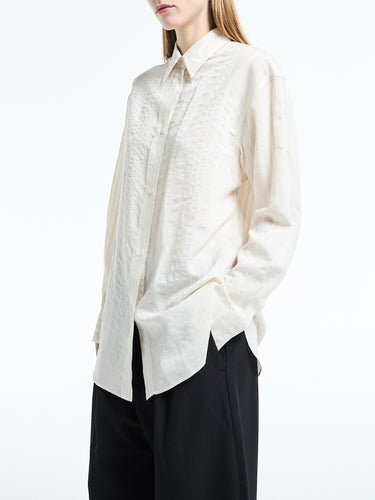 Studio Nicholson - Oversized Classic Shirt in Chalk
