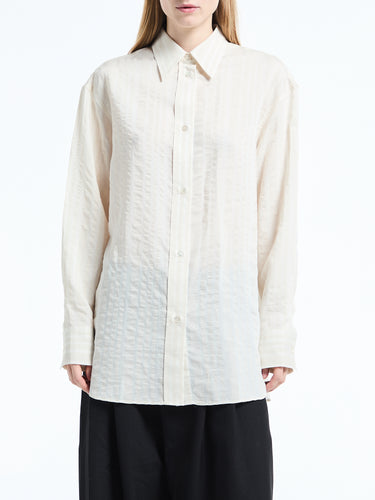 Studio Nicholson - Oversized Classic Shirt in Chalk