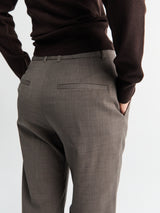 Studio Nicholson - Straight Leg Mitra Pants With Hem Split in Melange